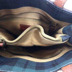 POLO RALPH LAUREN tote bag green check PVC leather switching