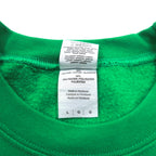 GILDAN Crew Neck Sweatshirt L Green Print Fleece Lining ATTACK VOLLEYBALL Made in Honduras