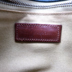 POLO RALPH LAUREN ショルダーバッグ ポシェット グリーン チェック PVC レザー切り替え