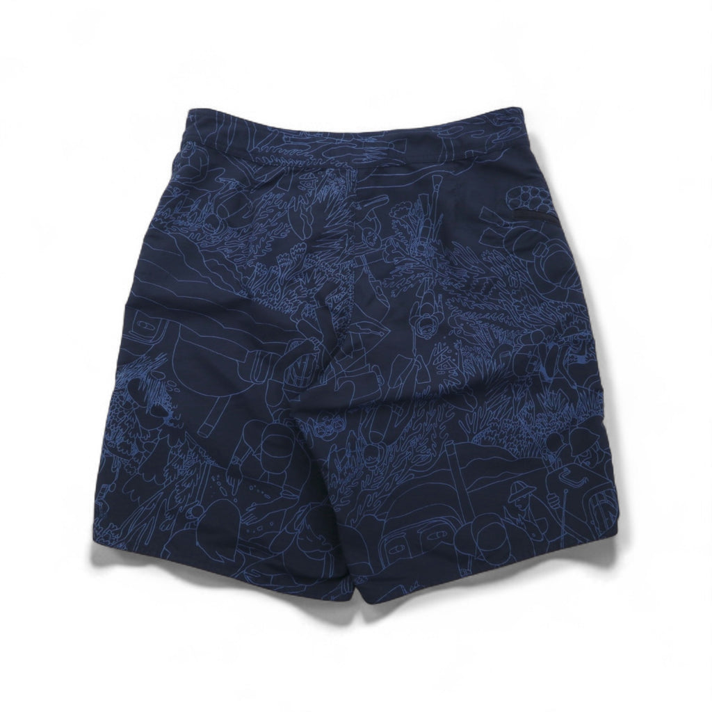 Patagonia Wavefarer II Board Shorts, Size M, Nylon, All-Over Print, 86711