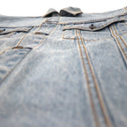 Hard Rock Cafe 90s Denim Jacket, G-Jean, L, Blue, Ice Wash, Cotton, Back Logo Embroidery, GUAM USA