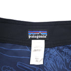 Patagonia Wavefarer II Board Shorts, Size M, Nylon, All-Over Print, 86711