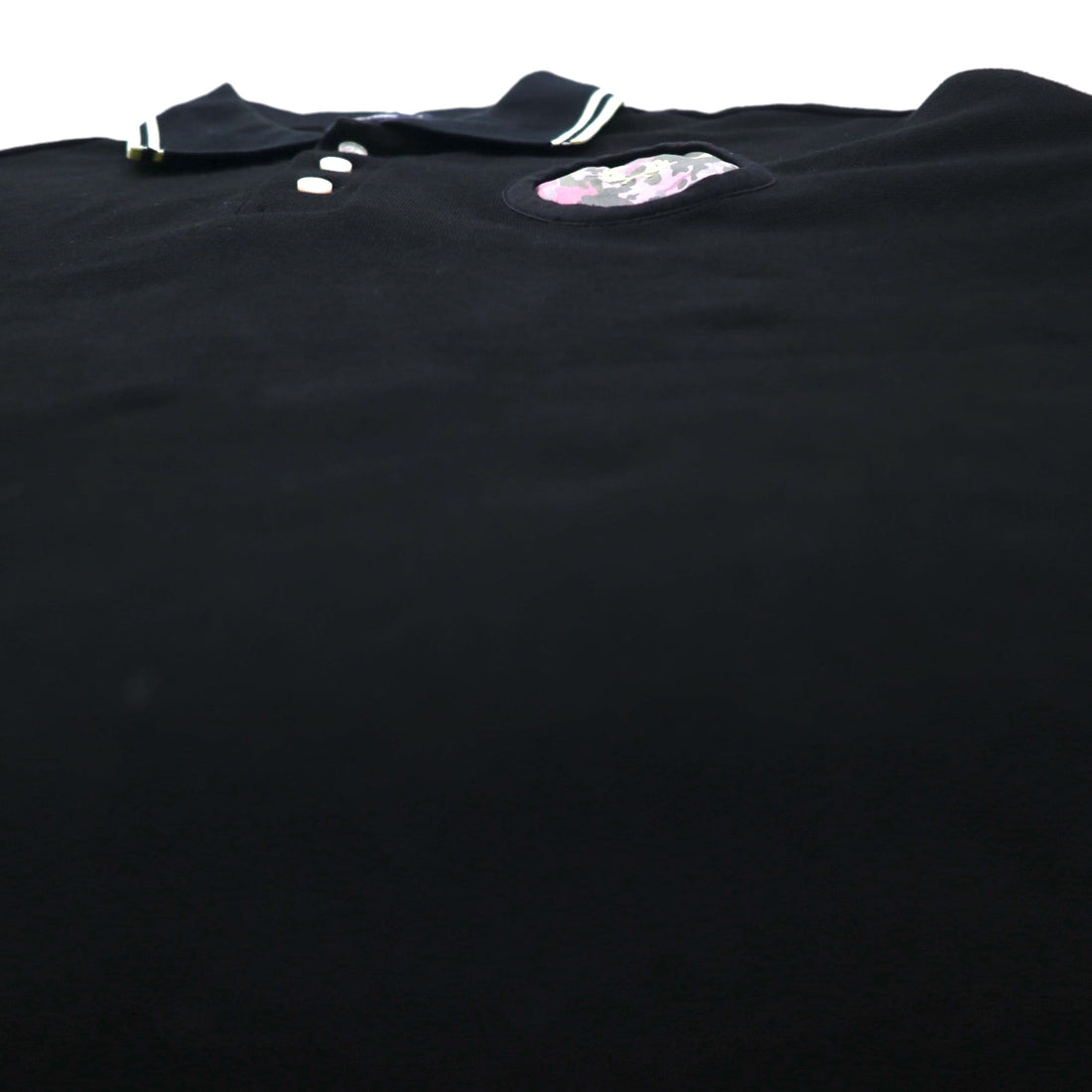 FRED PERRY x AKANE UTSUNOMIYA Wide-leg Polo Shirt, Size S, Black Cotton, Pique Pique Shirt, F5334, Made in Japan