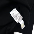 FRED PERRY x AKANE UTSUNOMIYA Wide-leg Polo Shirt, Size S, Black Cotton, Pique Pique Shirt, F5334, Made in Japan