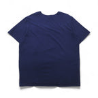 NIKE ベースボール プリントTシャツ 2XL ネイビー コットン MLB INDIANS センタースウォッシュ