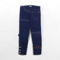 whowhat Puzzle Denim Pants S Indigo Blue Stretch Made in Japan