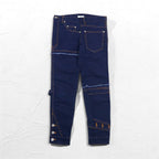 whowhat Puzzle Denim Pants S Indigo Blue Stretch Made in Japan