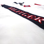 TOMMY HILFIGER Polo Shirt, Size L, White Cotton, Pique, Numbering, Logo Embroidery, Unused