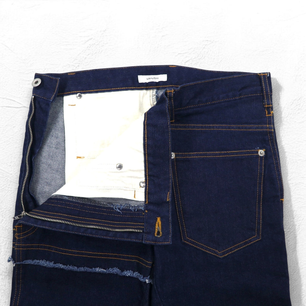 whowhat Puzzle Denim Pants S Indigo Blue Stretch Made in Japan