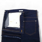 whowhat Puzzle Denim Pants S Indigo Blue Stretch Made in Japan
