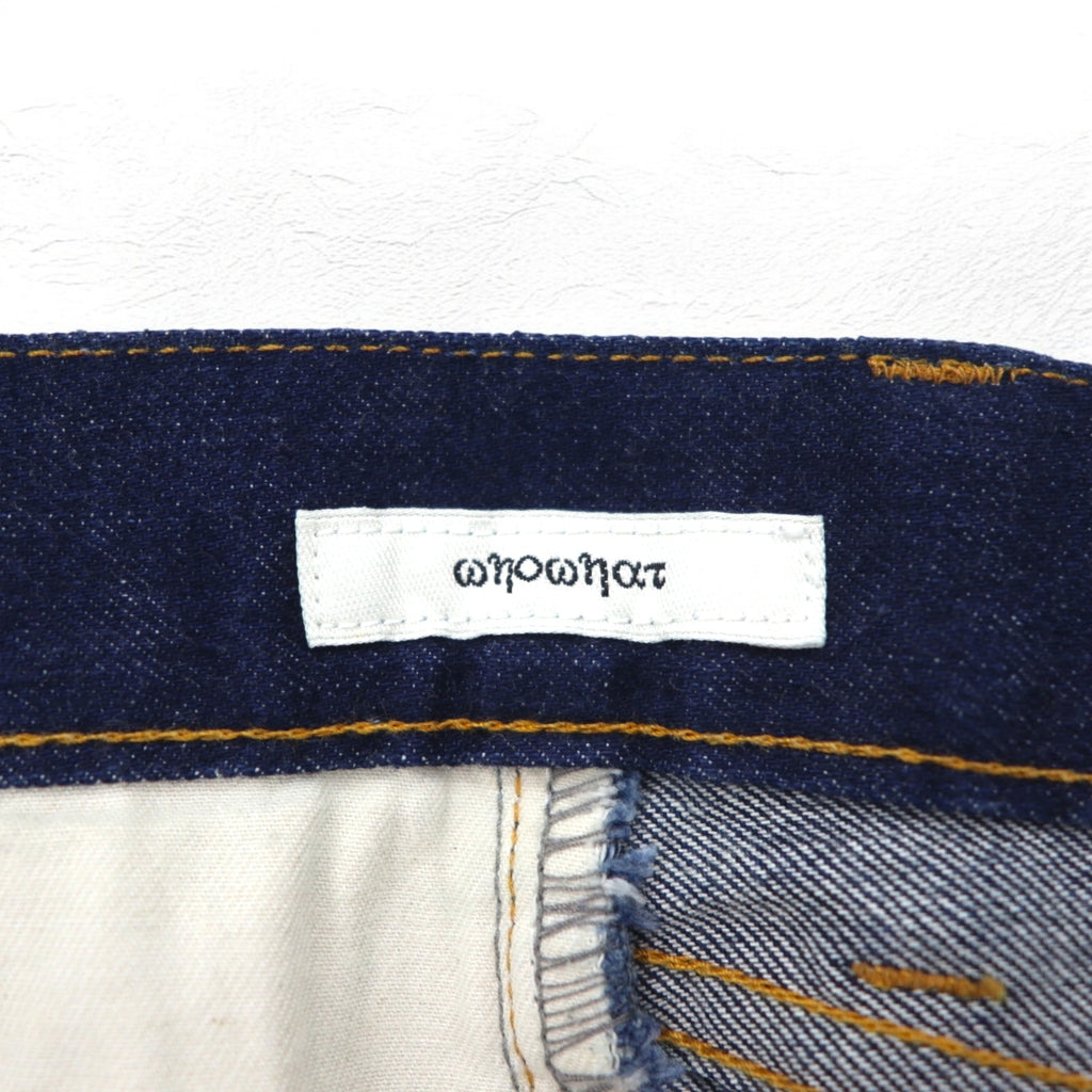 whowhat Puzzle Denim Pants S Indigo Blue Stretch Made in Japan