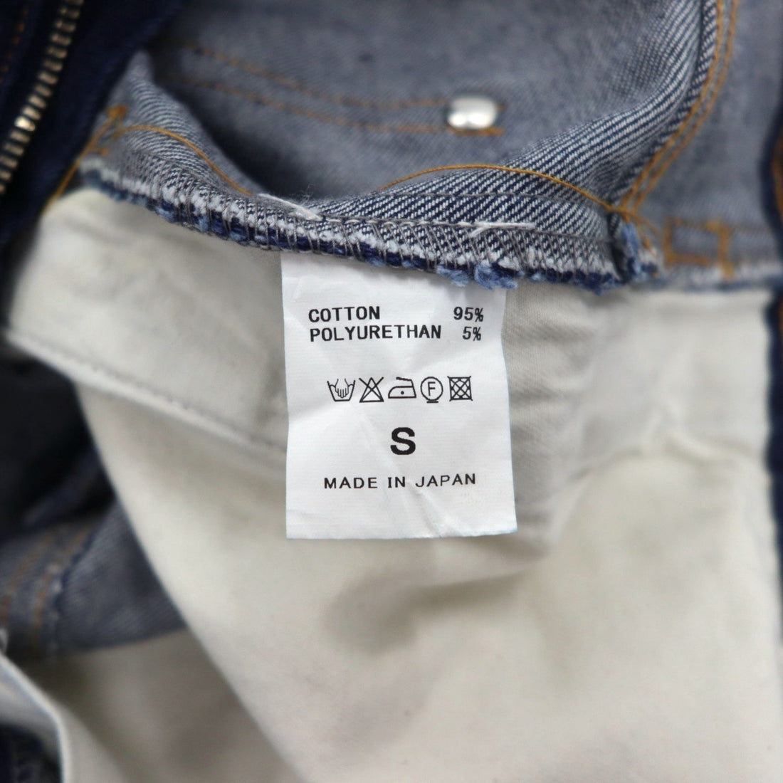 whowhat Puzzle Denim Pants S Indigo Blue Stretch Made in Japan