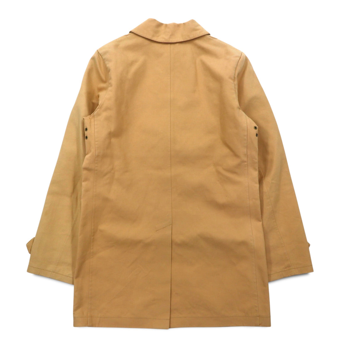 RALPH LAUREN 90s Rubberized Balmac Coat, S, Beige, Waterproof, Checked Liner