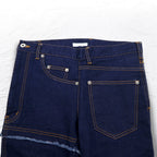 whowhat Puzzle Denim Pants S Indigo Blue Stretch Made in Japan