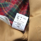 RALPH LAUREN 90s Rubberized Balmac Coat, S, Beige, Waterproof, Checked Liner
