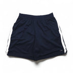Champion Mesh Game Shorts, Size 2XL, Navy, Side Stripes, One-Point Logo, Made in El Salvador