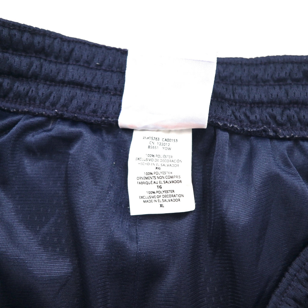 Champion Mesh Game Shorts, Size 2XL, Navy, Side Stripes, One-Point Logo, Made in El Salvador