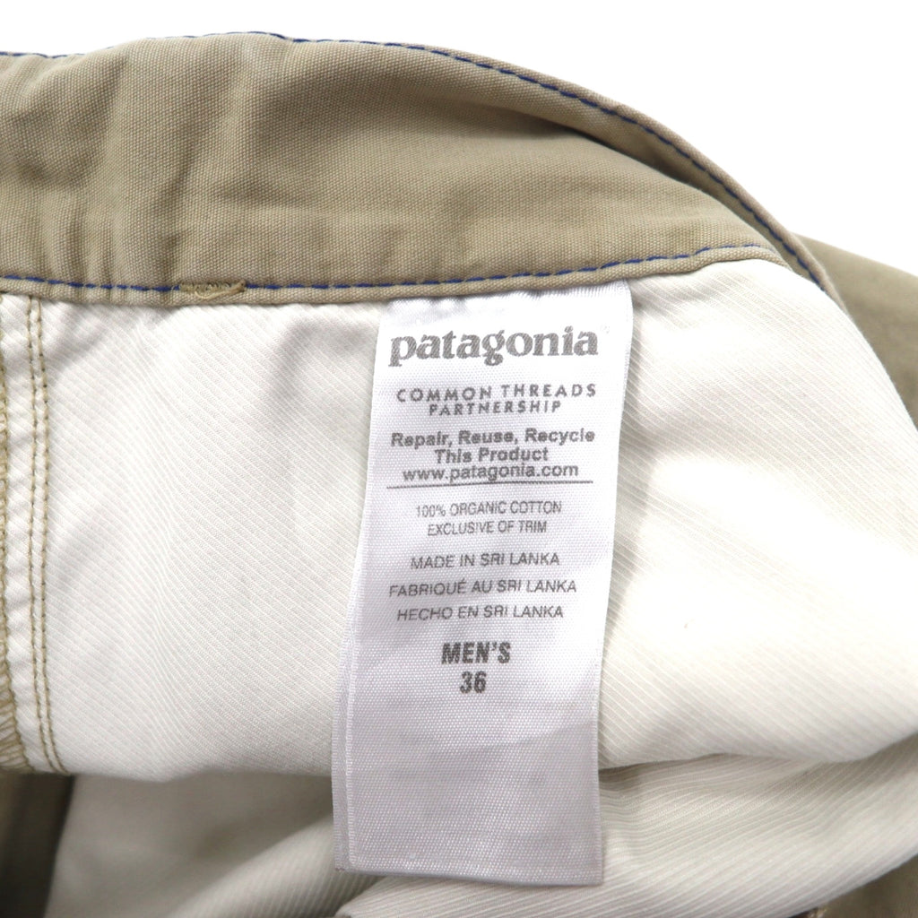 Patagonia Allwear Shorts, Half Pants, L, Beige, Organic Cotton, 57675, Made in Sri Lanka