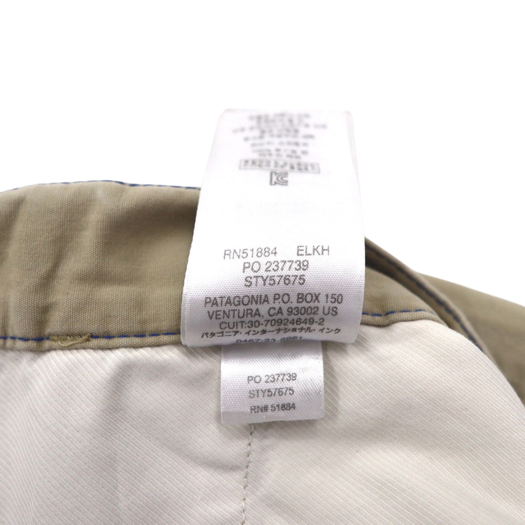 Patagonia Allwear Shorts, Half Pants, L, Beige, Organic Cotton, 57675, Made in Sri Lanka