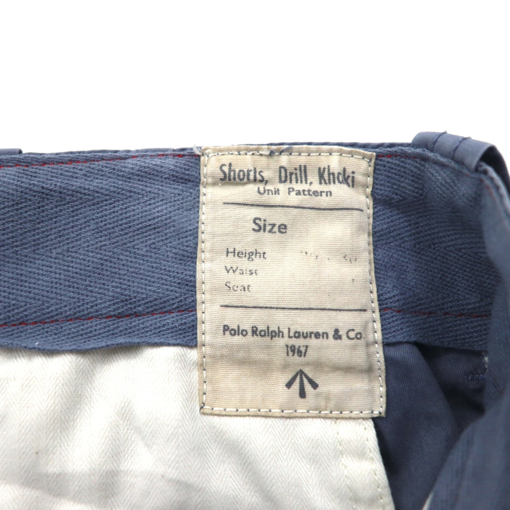 POLO RALPH LAUREN Utility Canvas Baggy Short Cargo Pants, Size L, Gray, Knee-Length
