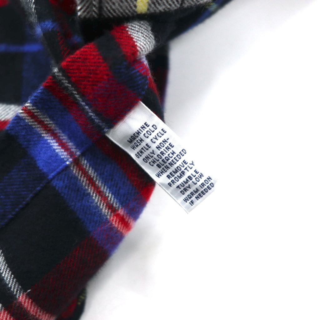 Polo by Ralph Lauren Oversized Flannel Shirt, Medium, Red, Cotton, Check