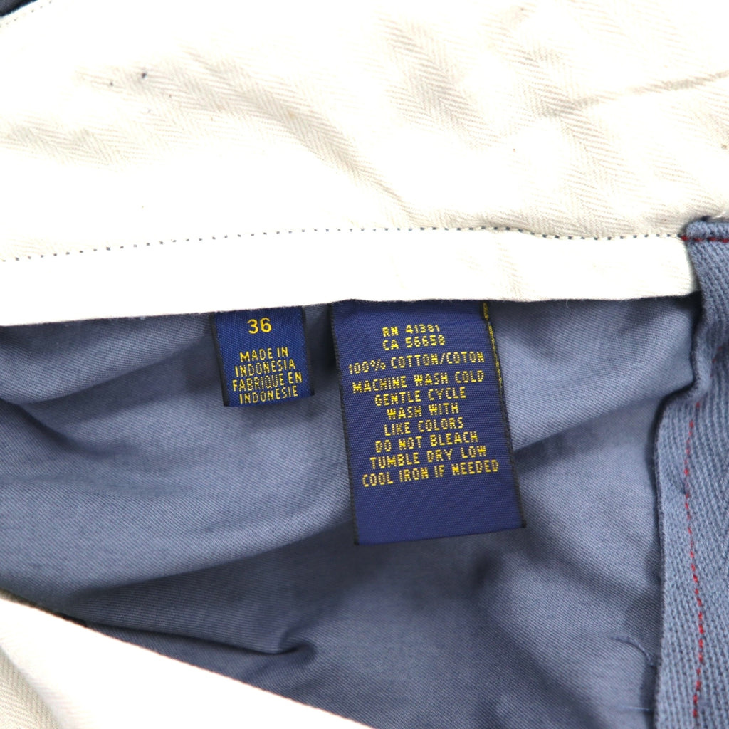 POLO RALPH LAUREN Utility Canvas Baggy Short Cargo Pants, Size L, Gray, Knee-Length