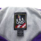 JC PENNEY 90年代 ナイロン トレーニングジャケット L ブラック メッシュライナー フード収納式 USA OLYMPIC