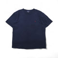 nautica 90年代 USA製 ワンポイントロゴ刺繍 Tシャツ 2XL ネイビー コットン