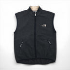 THE NORTH FACE 90s USA Made Fleece Vest, Size Small, Gray, One-Point Logo, Zip Pocket