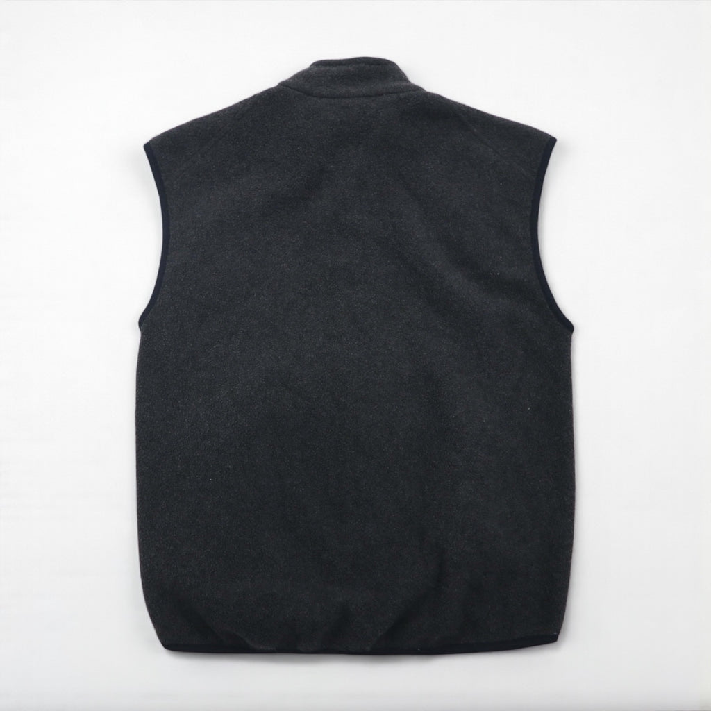 THE NORTH FACE 90s USA Made Fleece Vest, Size Small, Gray, One-Point Logo, Zip Pocket