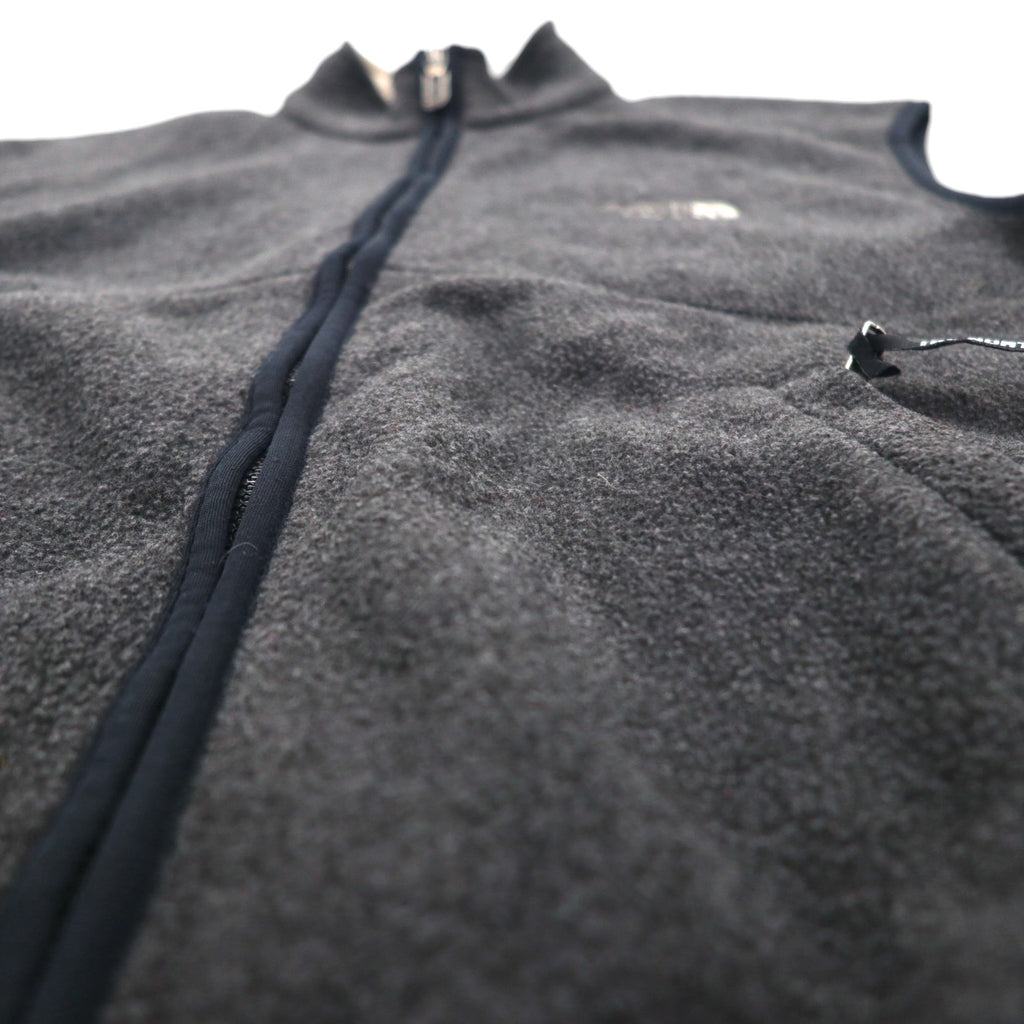 THE NORTH FACE 90s USA Made Fleece Vest, Size Small, Gray, One-Point Logo, Zip Pocket