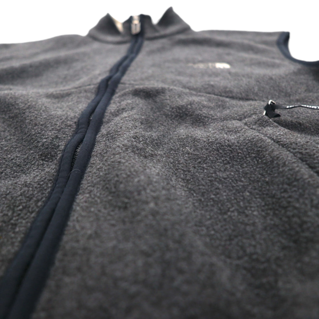 THE NORTH FACE 90s USA Made Fleece Vest, Size Small, Gray, One-Point Logo, Zip Pocket
