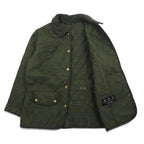 Barbour quilted jacket, XL, khaki, nylon, tweed switching, VINTAGE TWEED QUILT JACKET LQU02620L71