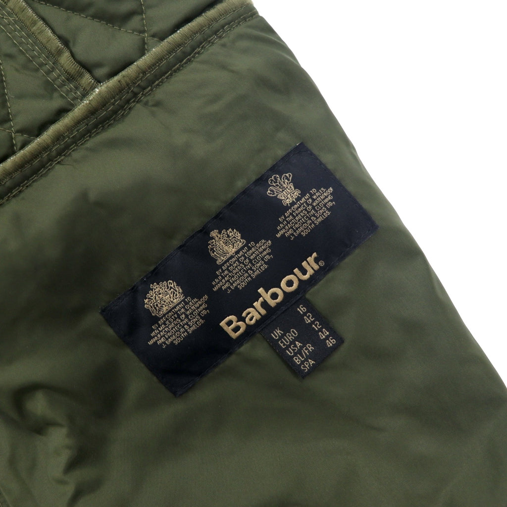 Barbour quilted jacket, XL, khaki, nylon, tweed switching, VINTAGE TWEED QUILT JACKET LQU02620L71