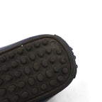 POLO RALPH LAUREN Ribbon Loafers, Driving Shoes, Size 26.5cm, Navy Grained Leather, WILLEM 11571