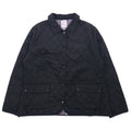日本然リトテ-古着オンライン-Barbour キルティングジャケット XL ブラック ポリエステル 裏地チェック CYNTHIA MATT QUILT JACKET L2359-Barbour Quilted Jacket XL Black Polyester Lining Checked CYNTHIA MATT QUILT JACKET L2359