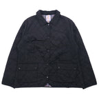 日本然リトテ-古着オンライン-Barbour キルティングジャケット XL ブラック ポリエステル 裏地チェック CYNTHIA MATT QUILT JACKET L2359-Barbour Quilted Jacket XL Black Polyester Lining Checked CYNTHIA MATT QUILT JACKET L2359