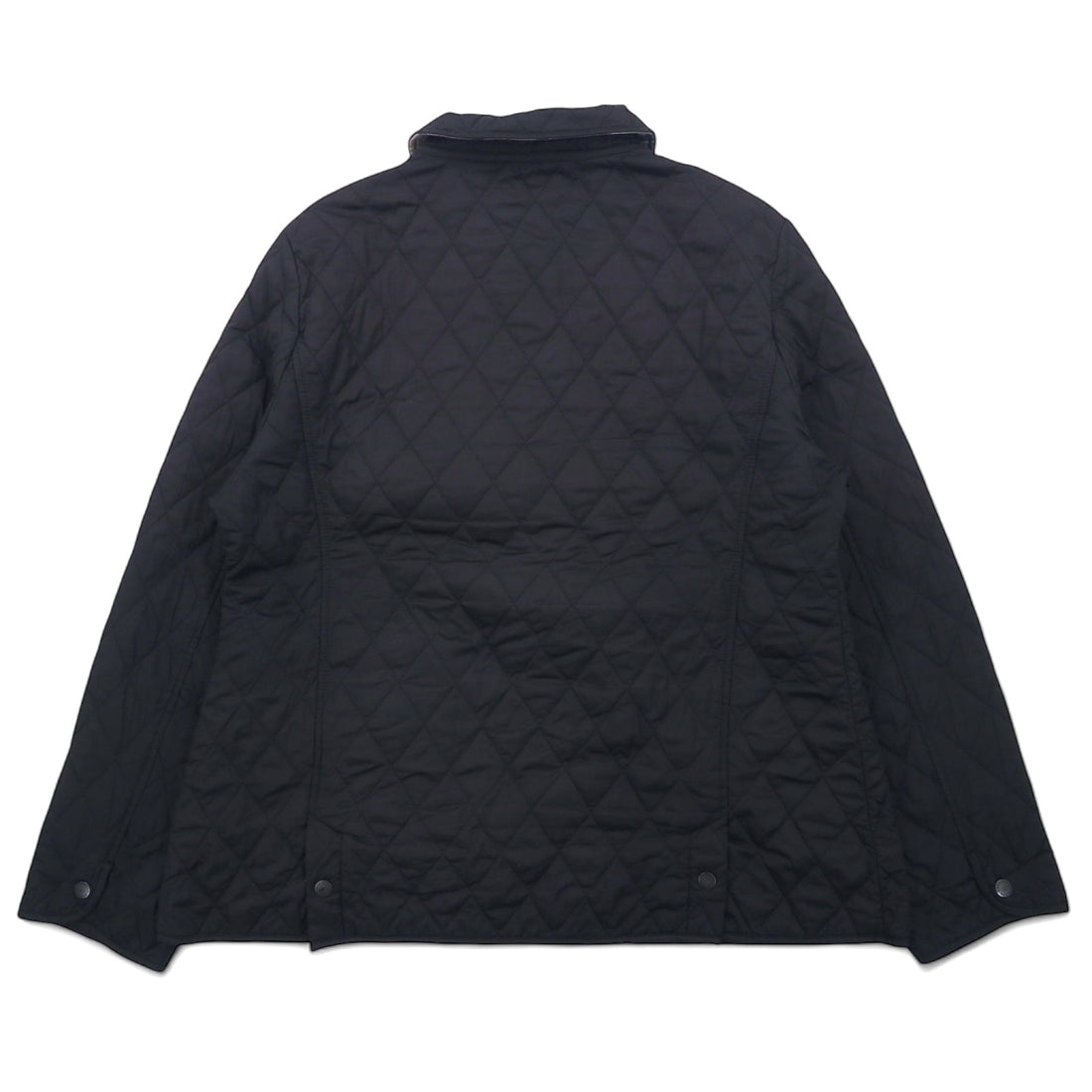 Barbour quilted jacket, XL, black, polyester, check lining, CYNTHIA MATT QUILT JACKET L2359
