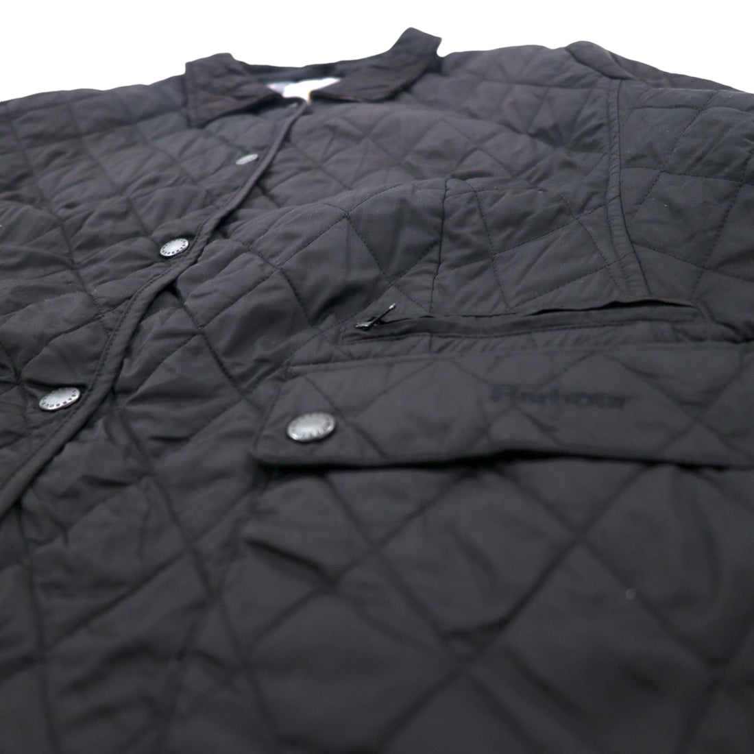 Barbour quilted jacket, XL, black, polyester, check lining, CYNTHIA MATT QUILT JACKET L2359