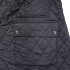 Barbour quilted jacket, XL, black, polyester, check lining, CYNTHIA MATT QUILT JACKET L2359