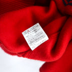 BAD BOY 90s Sweatshirt Stadium Jacket M Red Navy Cotton Fleece Lining Logo Embroidery