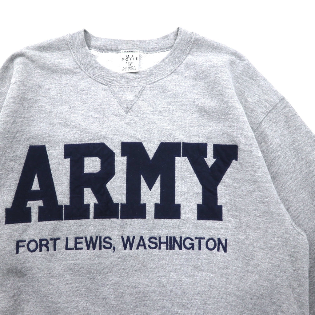 US ARMY US Military Sweatshirt M Grey Cotton Military MJSOFFE
