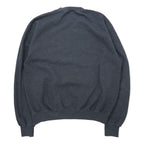 Champion ECO College Embroidery Sweatshirt L Grey Cotton ENDICOTT Arch Logo