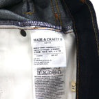 LEVI'S MADE &amp; CRAFTED Shuttle Jean 05055-0036, 12oz Selvedge Rigid Denim Jeans, Size M, Indigo, Leather Patch, Made in Turkey