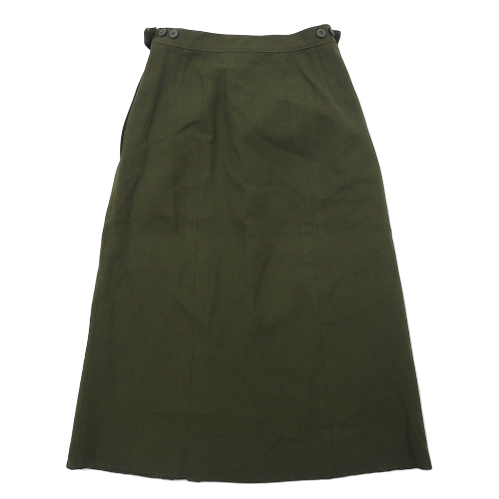 US ARMY Field Skirt A-line 8R Khaki Wool Military SKIRT WMN'S WL FIELD OG108