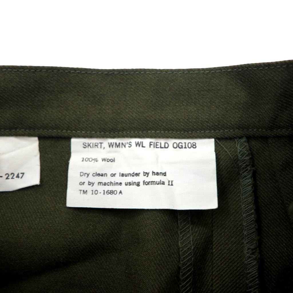 US ARMY Field Skirt A-line 8R Khaki Wool Military SKIRT WMN'S WL FIELD OG108
