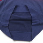 PLENTY TOUGH SPORT 90s Half-Zip Sweatshirt M Navy Tricolor Fleece Lining Tape Logo