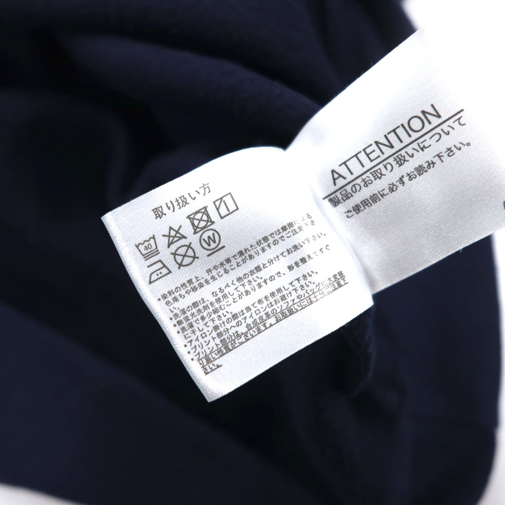 PLENTY TOUGH SPORT 90s Half-Zip Sweatshirt M Navy Tricolor Fleece Lining Tape Logo