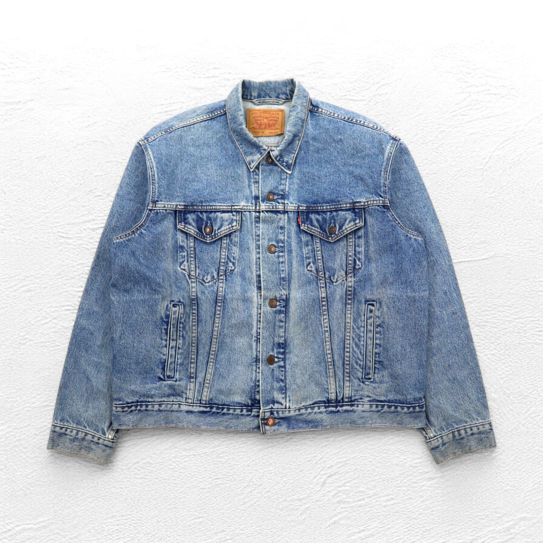 Levi's Made in Croatia 90s Euro Model 70503 Denim Jacket G-Jean 2XL Indigo Blue