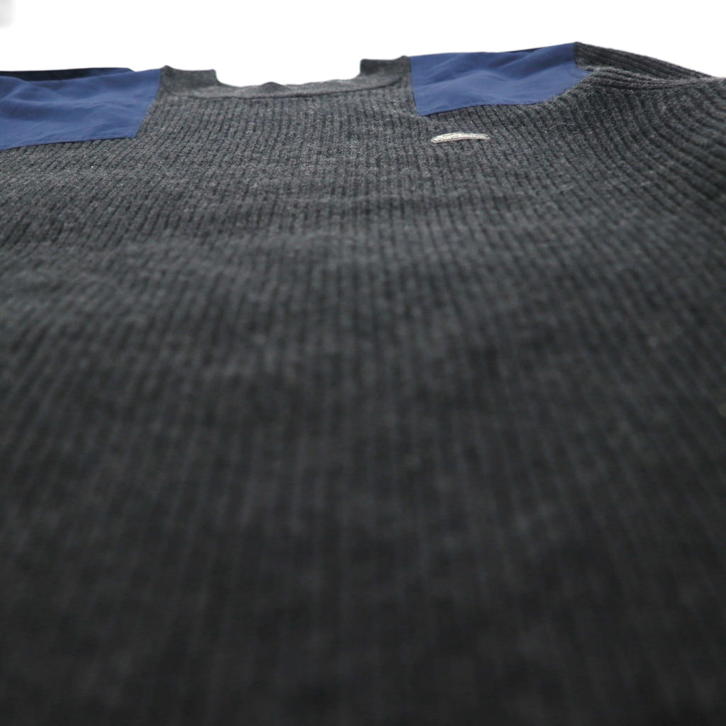 LACOSTE Commando Knit Sweater, Medium, Wool, with Epaulettes and Elbow Patches, AH9167, Dressinn